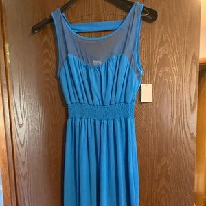 Brand new maxi dress, sheer top